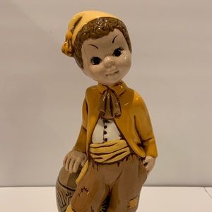 11 " Tall Boy Ceramic  Figurine Standing